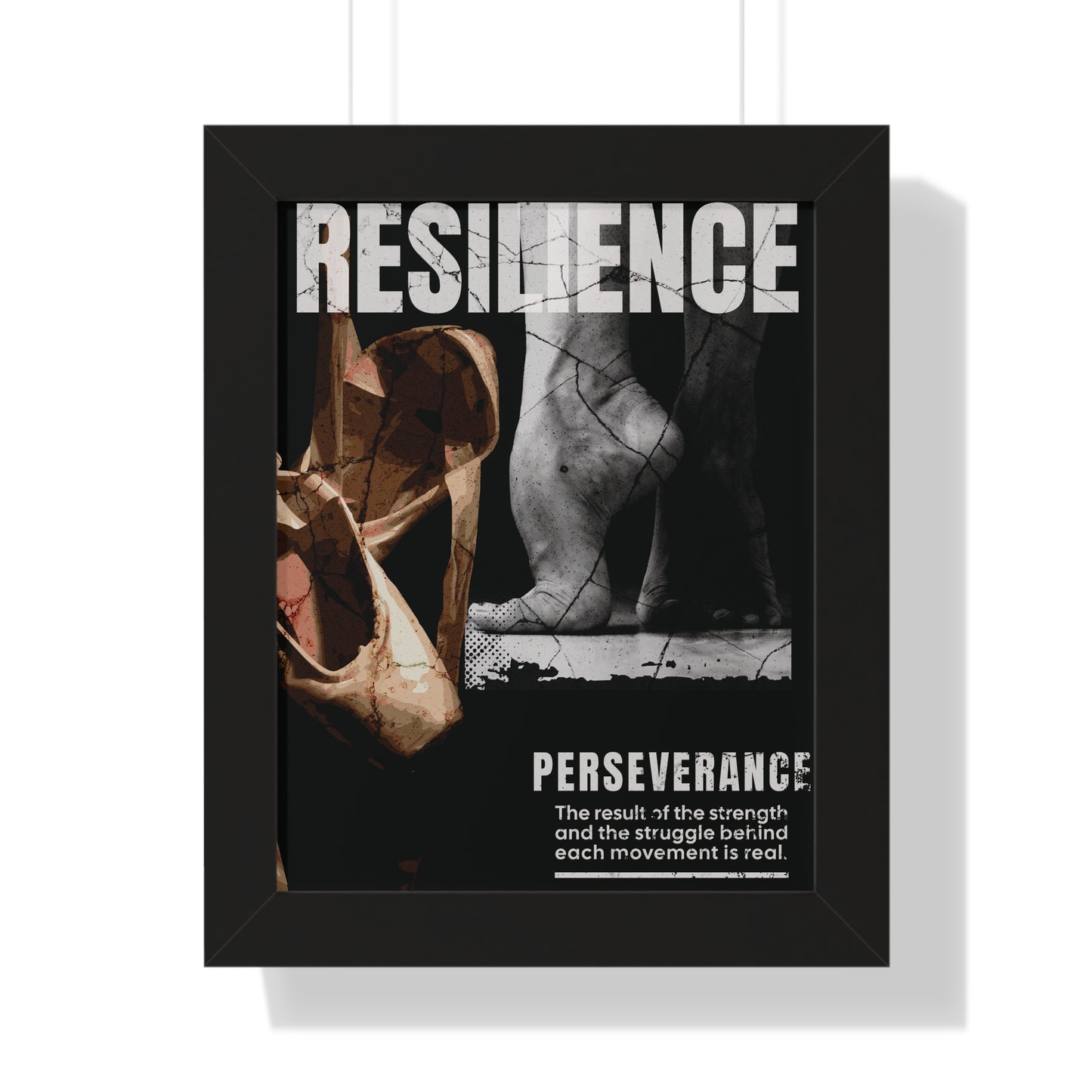 Resilience & Perseverance-Framed Ballet Wall Art