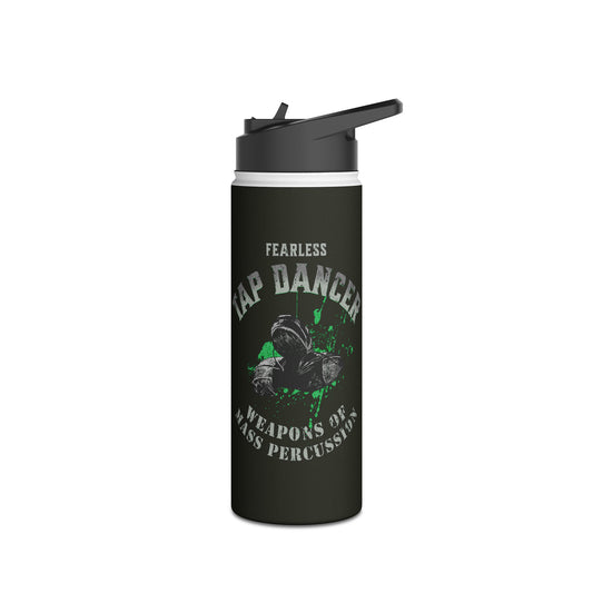 Fearless Tap Dancer Weapons Of Mass Percussion Tap Dance Water Bottle