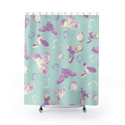 Retro Pastel Tap Dance Shower Curtain