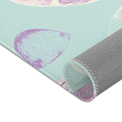 Retro Pastel Tap Dance Area Rugs