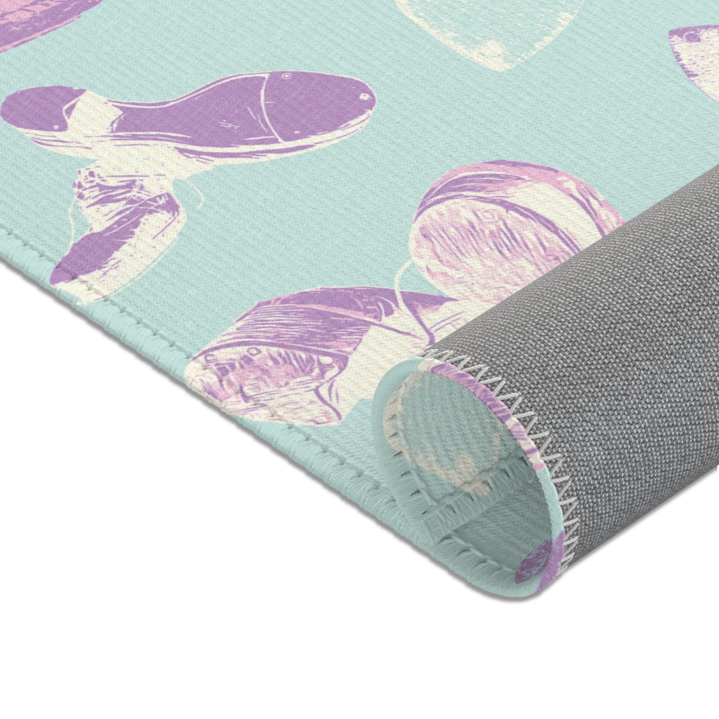 Retro Pastel Tap Dance Area Rugs