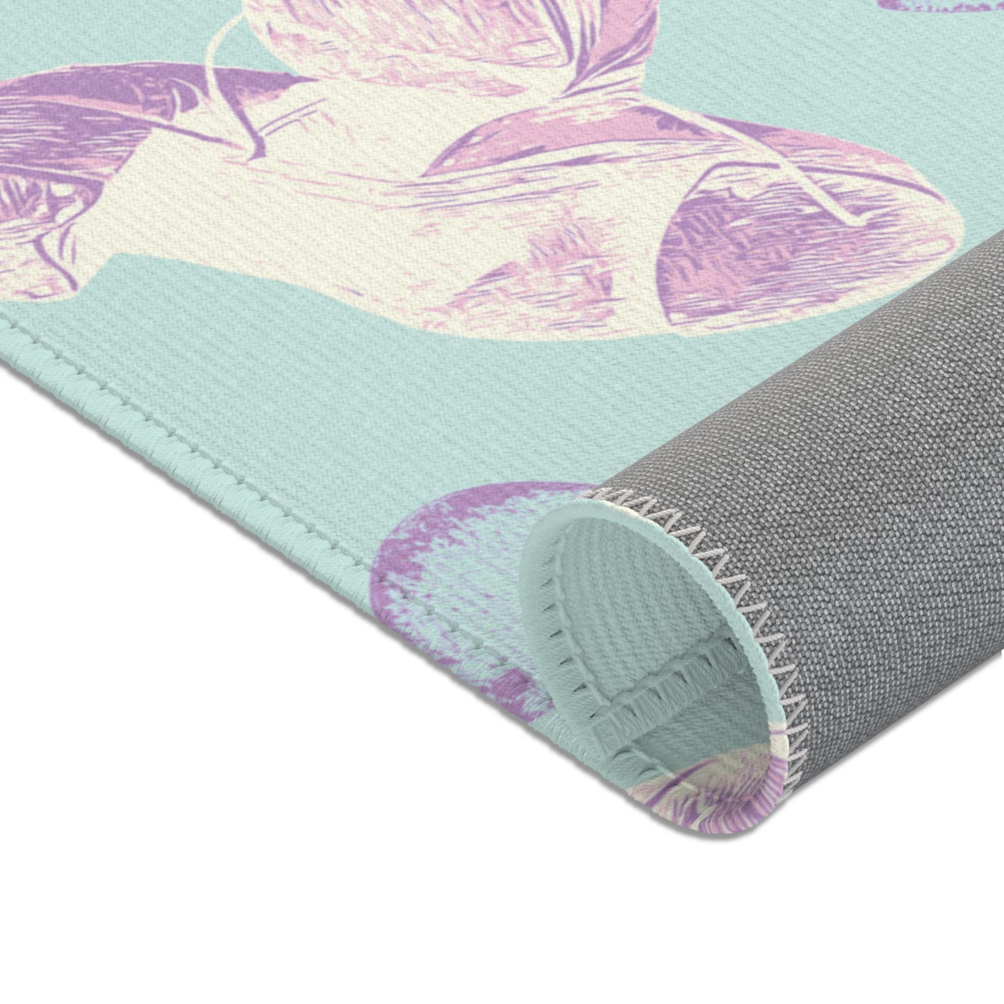 Retro Pastel Tap Dance Area Rugs