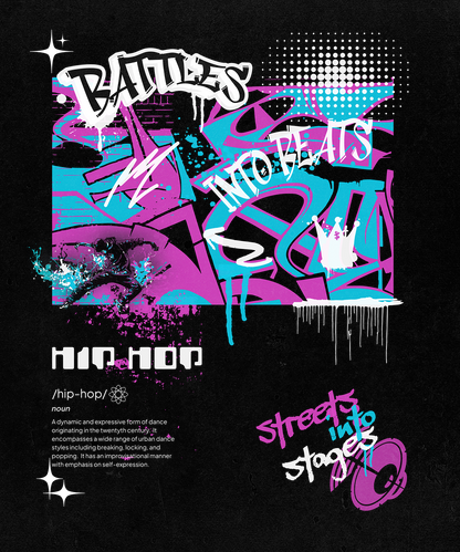 Battles Into Beats Kids Hip Hop Dance T-shirt