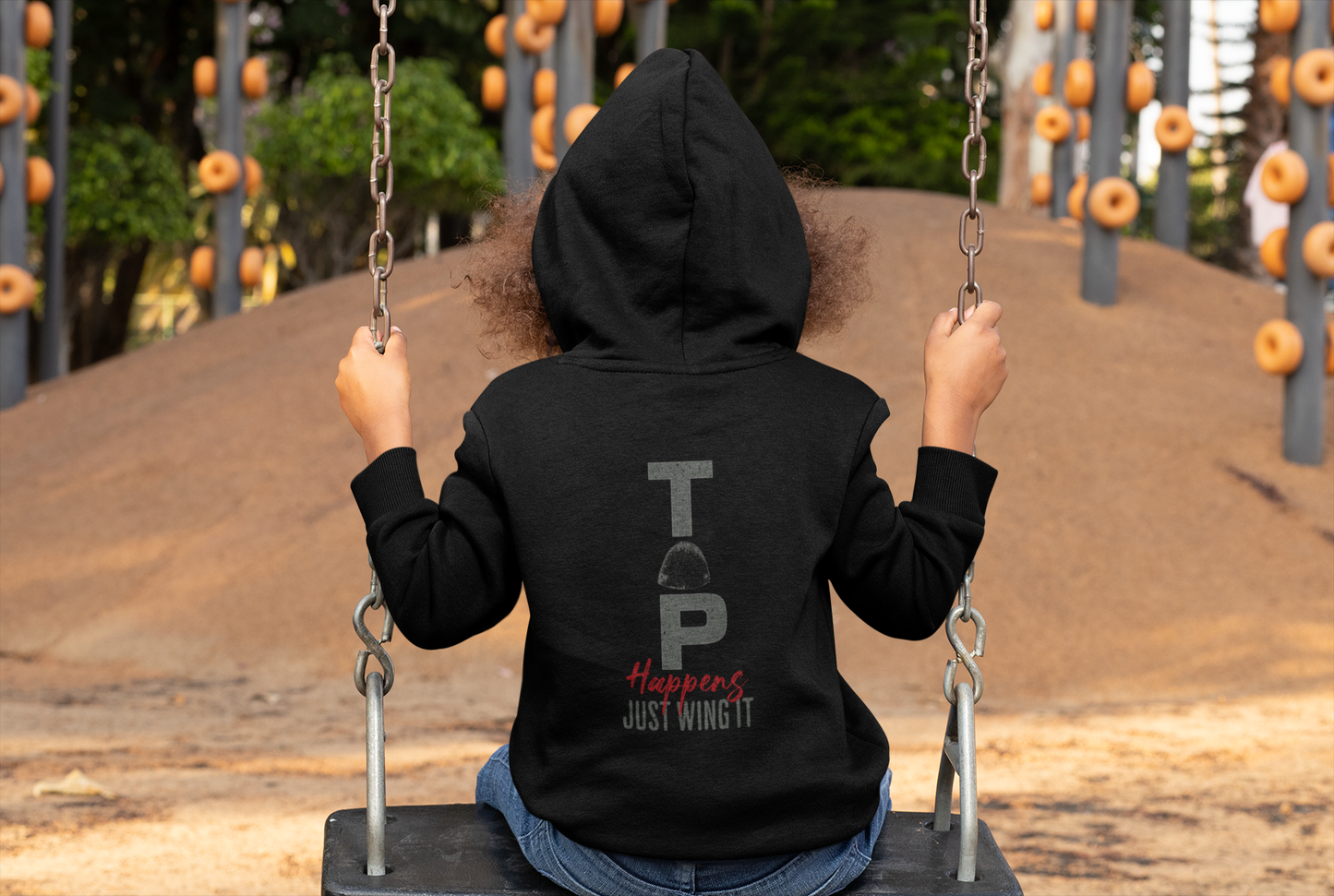 Tap Happens Just Wing It Kids' Tap Dance Hoodie