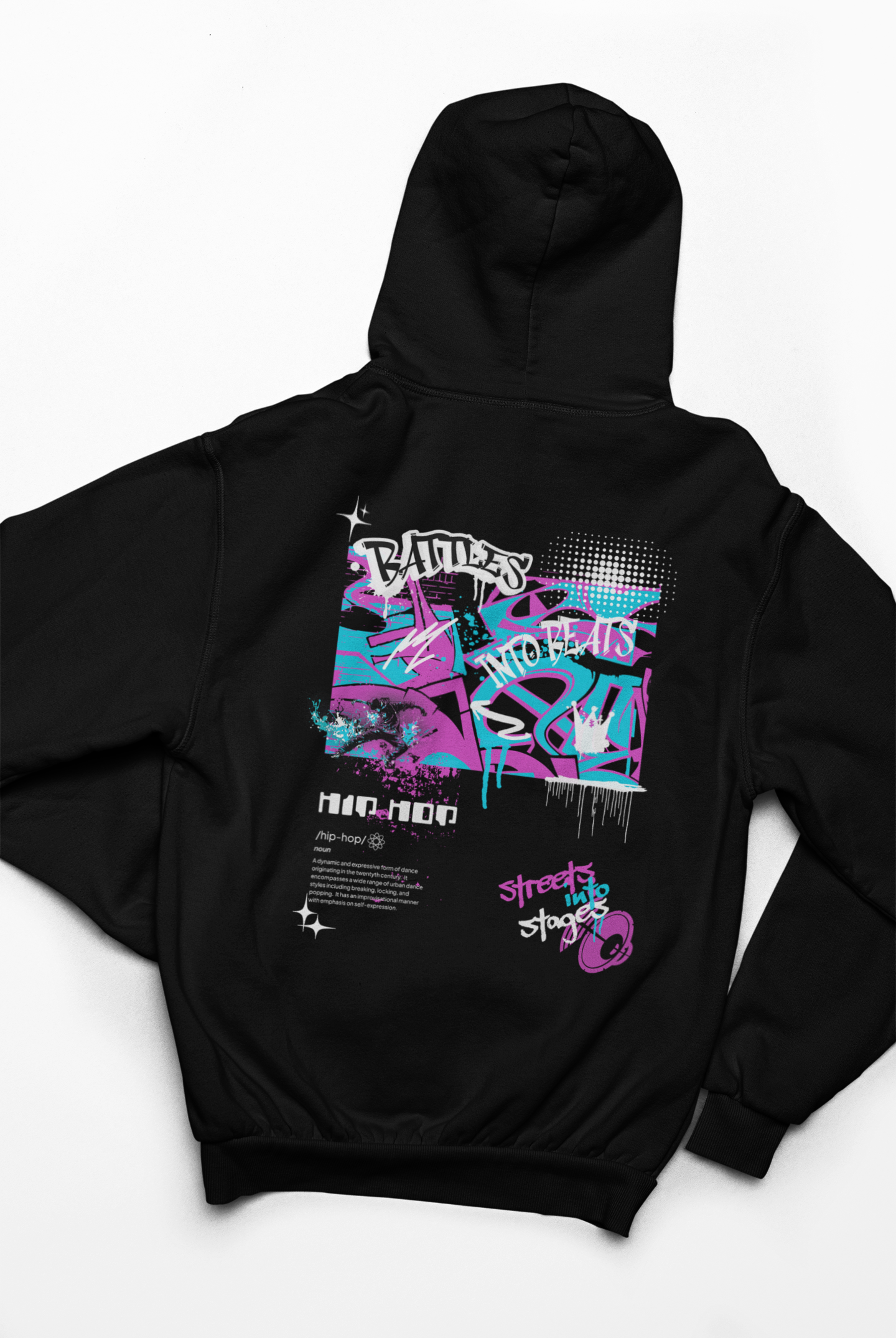 Battles Into Beats-Kids Hip Hop Dance Hoodie